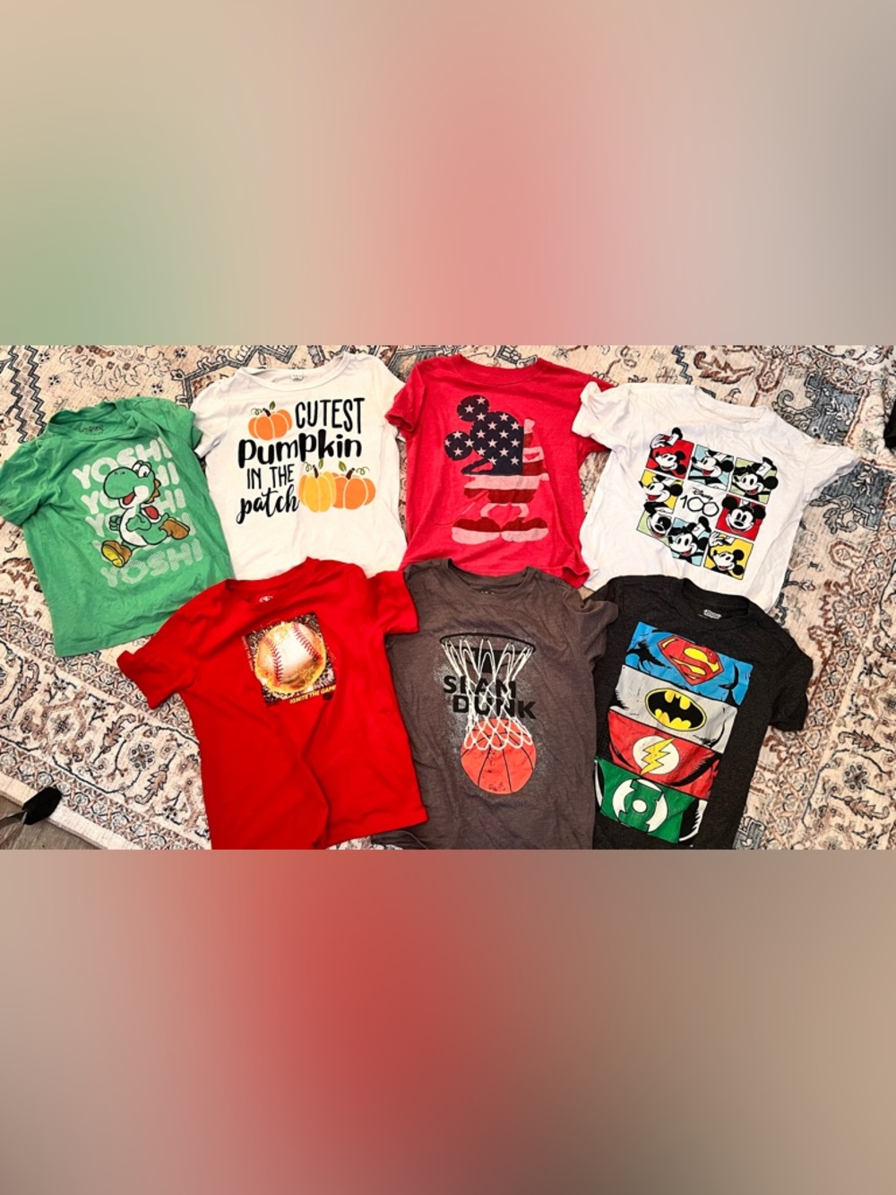 Boys Graphic Tee Lot - Assorted Characters & Sports Designs